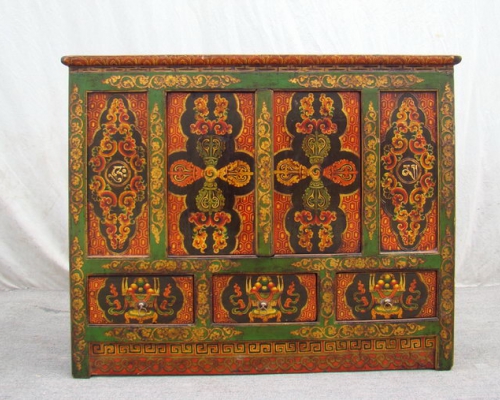 三抽二門藏柜|Tibetan cabinet