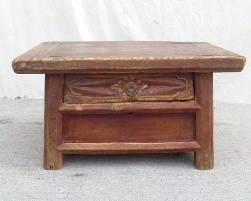 單抽坑桌|Chinese antique kang table