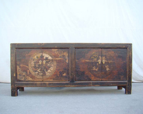 四門描彩面柜|chinese antique cabinet
