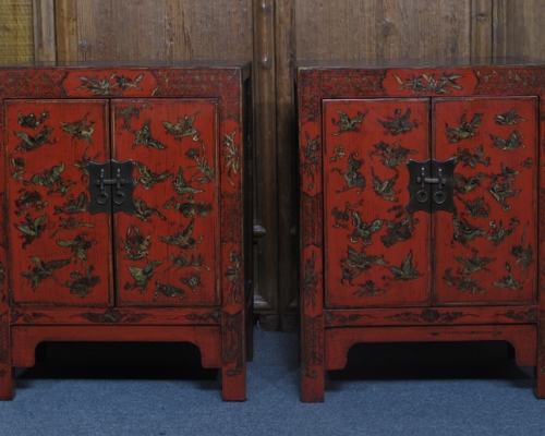 紅描金小柜工廠|Red &gilt small cabinet