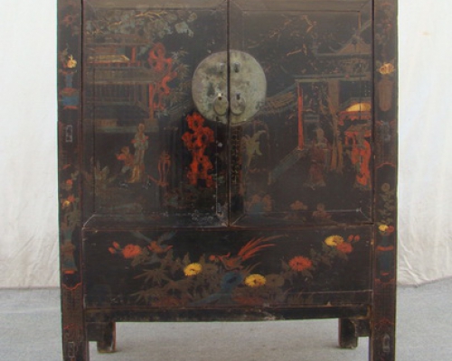 描金二門柜|cabinet