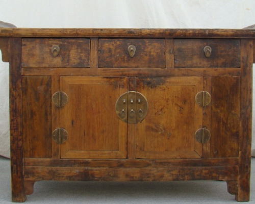 三抽二門翹頭柜|cabinet