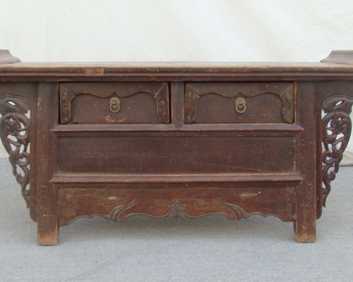 翹頭二抽桌|table