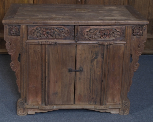 雕花二抽二門柜高碑店|cabinet with two drawers & two doors