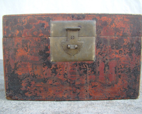 紅描金盒|gilt box