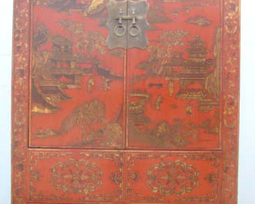 紅描金大柜