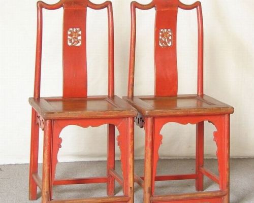 紅靠背椅|Backside chairs