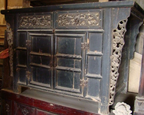 二抽二門雕花柜|Carved cabinet with two drawers and two doors
