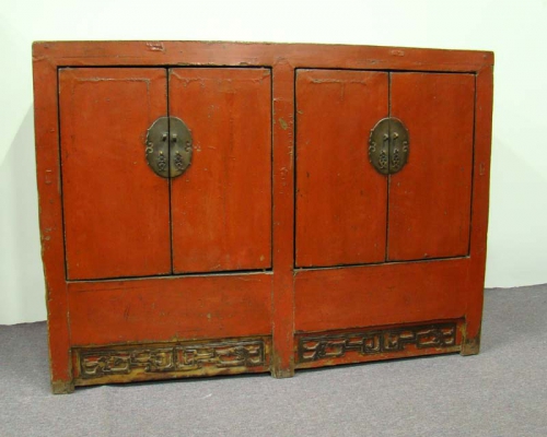 紅漆二地柜工廠|red lacquer siamese counters