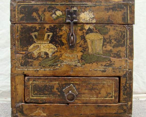 描彩小貨箱|painted trunk