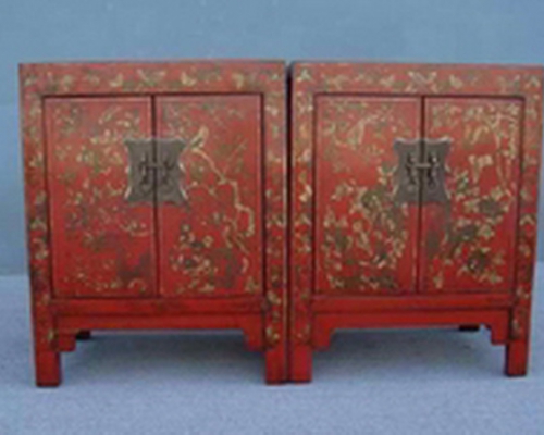 紅描金小柜|Red &gilt small cabinet