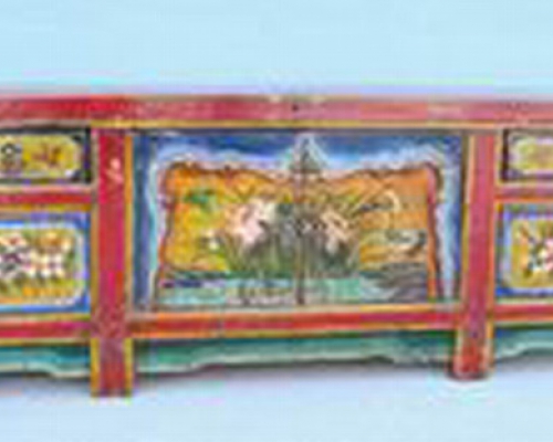 描彩四抽二門(mén)地柜高碑店painted lower cabinet