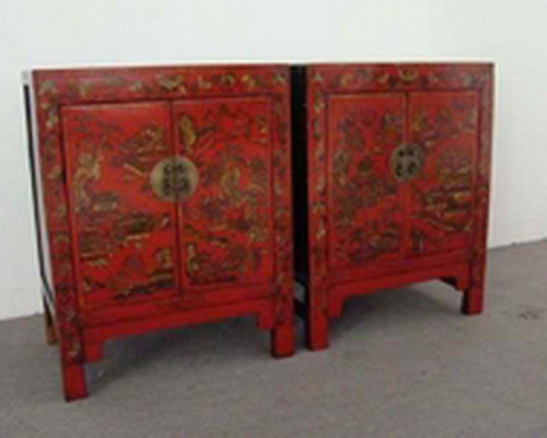 紅描金小柜工廠|Red &gilt small cabinet
