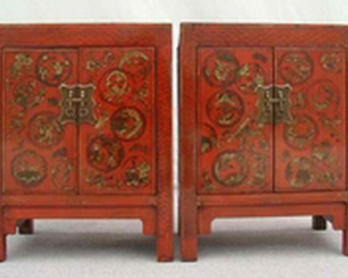 紅描金小柜工廠|Red &gilt small cabinet