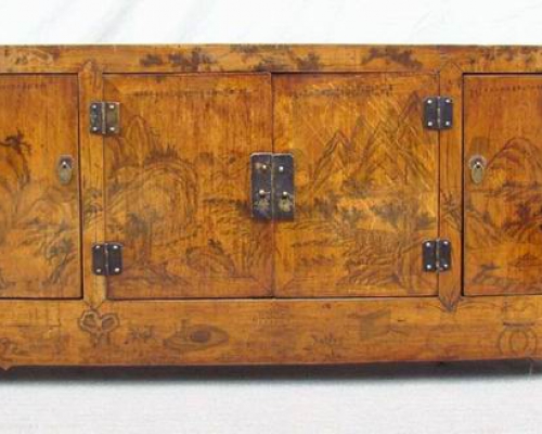 描彩四門地柜|lower cabinet