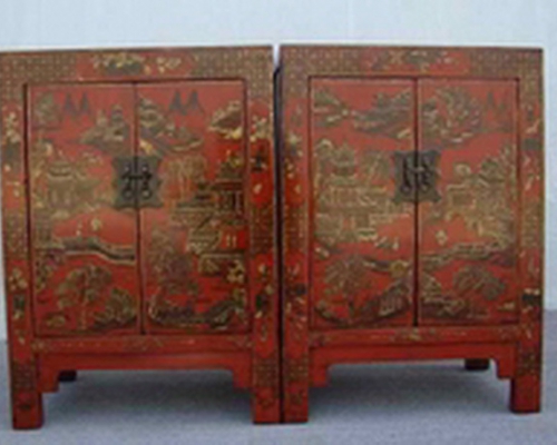 描金小柜工廠|Gold-painted/gilt small cabinet