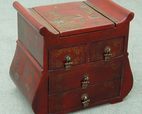 描金鏡箱|Gold-painted/gilt mirrored trunk
