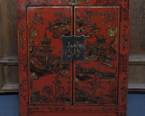 紅描金小柜工廠|gold gilt cabinet