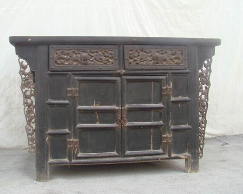 二抽二門雕花柜|Small cabinet