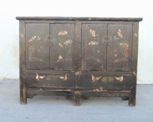 描彩連體柜工廠painted cabinet with three gates