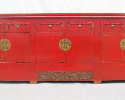 紅六抽六門地柜|Low Cabinet