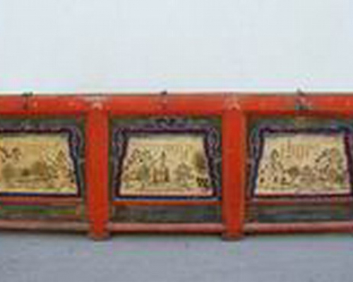 描彩地柜|Color-painted low cabinet