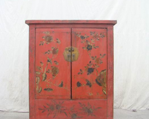 描彩二門柜工廠|Color-painted twin cabinet