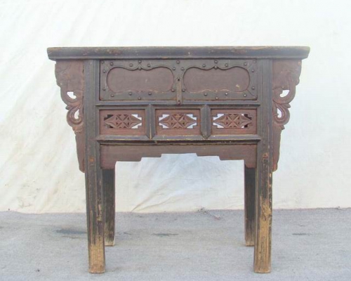 單抽雕花桌工廠|chinese antique table