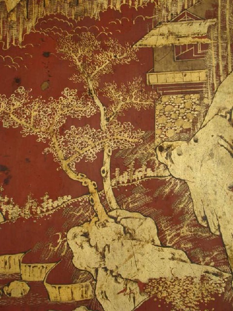 紅描金大柜|Red & gilt big cabinet