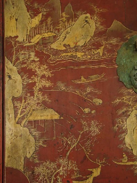 紅描金大柜|Red & gilt big cabinet