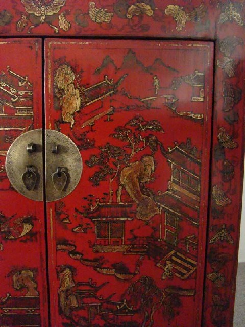 紅描金小柜工廠|Red &gilt small cabinet