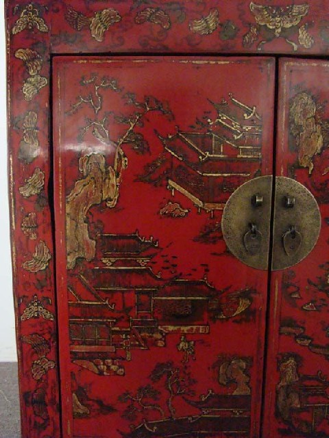 紅描金小柜工廠|Red &gilt small cabinet