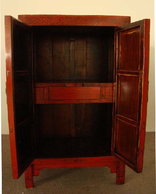 紅描金中柜|Red & gilt medium cabinet