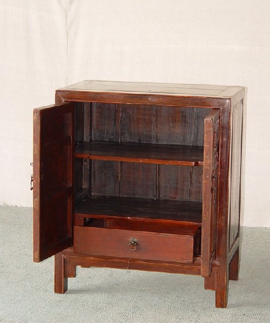 描金二門小柜|Gold-painted/gilt small cabinet w/ 2 doors