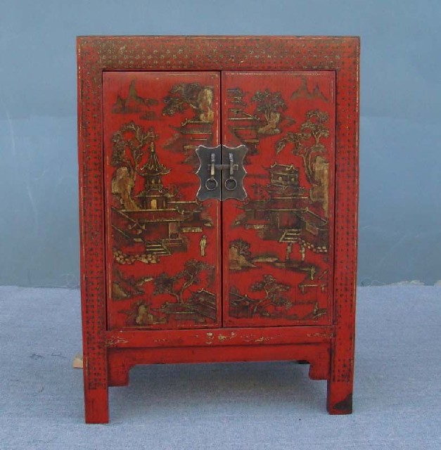 紅描金小柜工廠|Red &gilt small cabinet