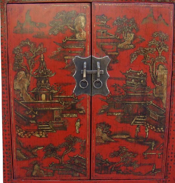 紅描金小柜工廠|Red &gilt small cabinet