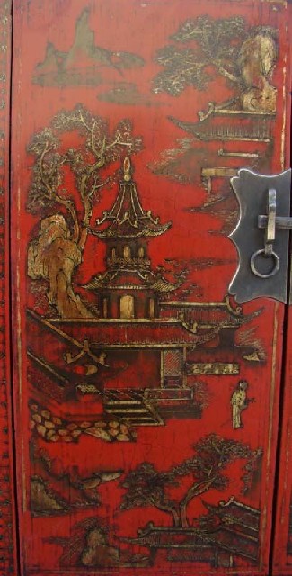 紅描金小柜工廠|Red &gilt small cabinet
