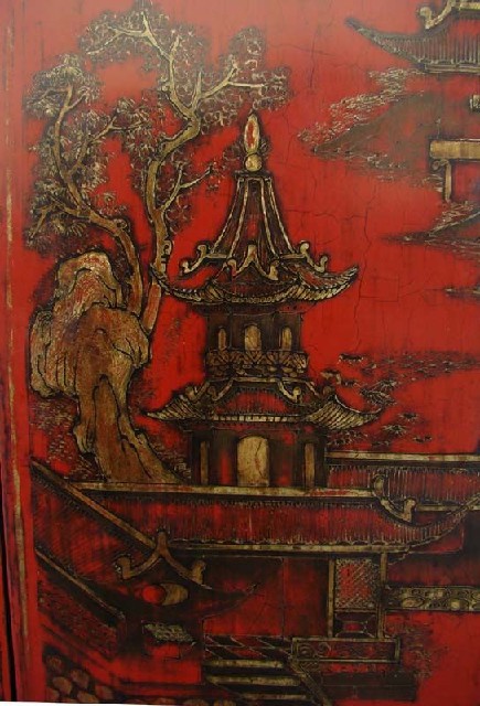 紅描金小柜工廠|Red &gilt small cabinet