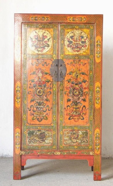 二門蒙古中柜|Mongolian cabinet w/2 drawers and 2 doors