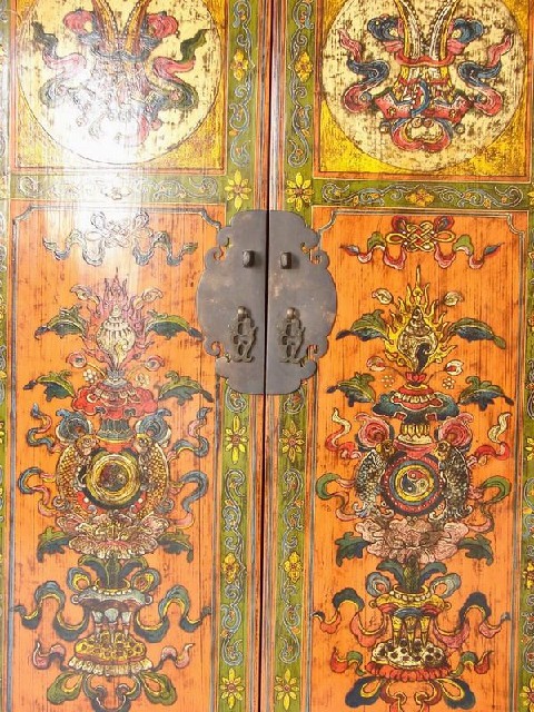 二門蒙古中柜|Mongolian cabinet w/2 drawers and 2 doors