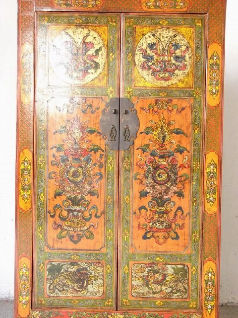 二門蒙古中柜|Mongolian cabinet w/2 drawers and 2 doors