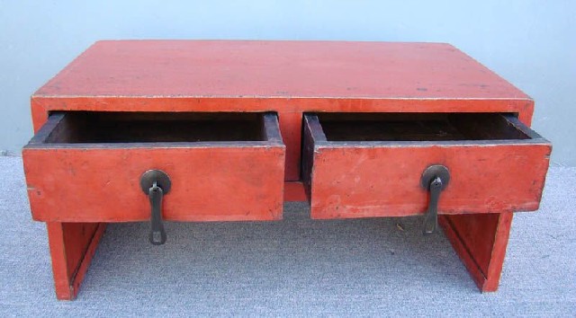 紅二抽炕桌|kang table