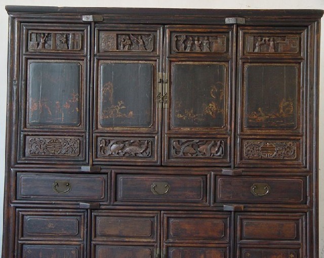 三抽四門大柜|Big cabinet w/ 4 doors & 3 drawers