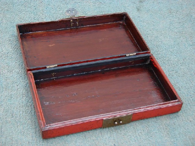 紅描金盒|Red gilt box
