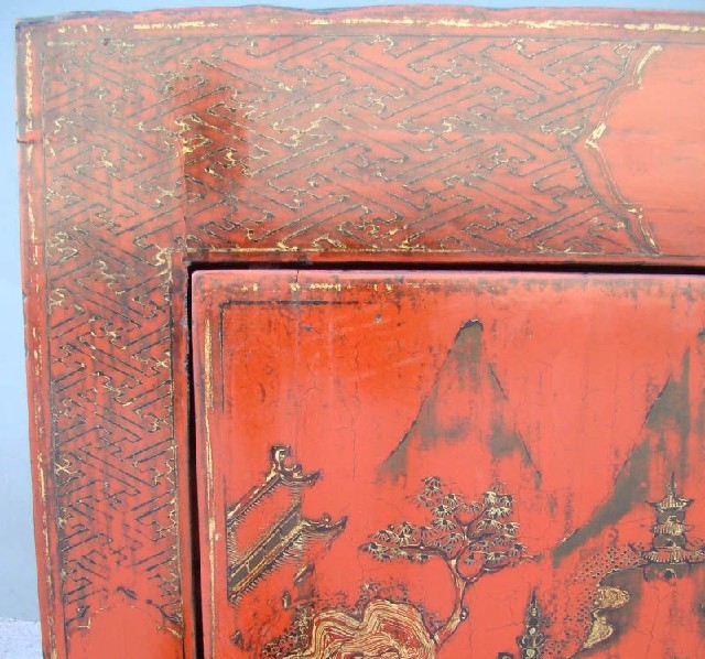 紅描金小柜工廠&gilt small cabinet