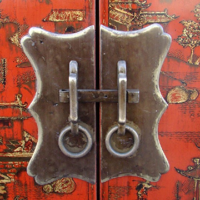 紅描金小柜工廠&gilt small cabinet