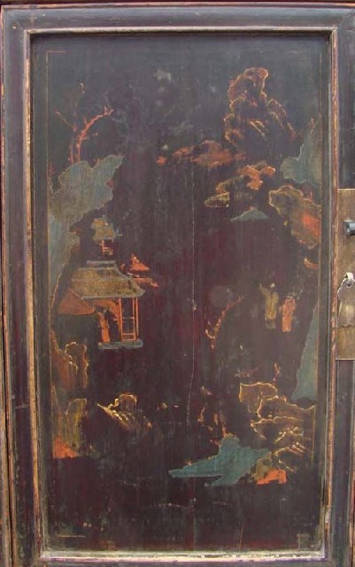 描彩二門小柜|Depict the color small cabinet with two gates