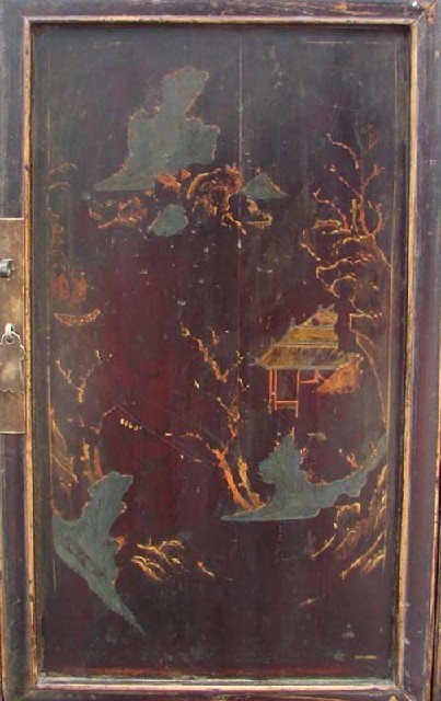 描彩二門小柜|Depict the color small cabinet with two gates