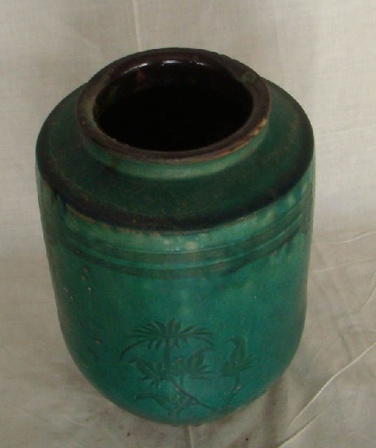 綠陶罐|Green pottery jar