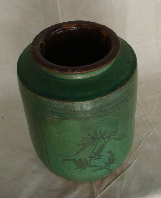 綠陶罐|Green pottery jar